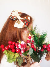 Cargar imagen en el visor de la galería, Pinza lazo NAVIDAD MEDIANO/ MEDIUM CHRISTMAS bow-clip
